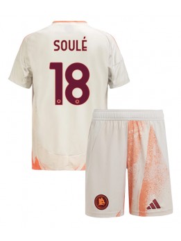 AS Roma Matias Soule #18 Dječji Gostujuci Dres kompleti 2024-25 Kratak Rukavima (+ kratke hlače)